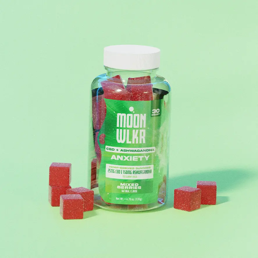 CBD:Ashwagandha Stress Relief Gummies — Mixed Berry - Image 4