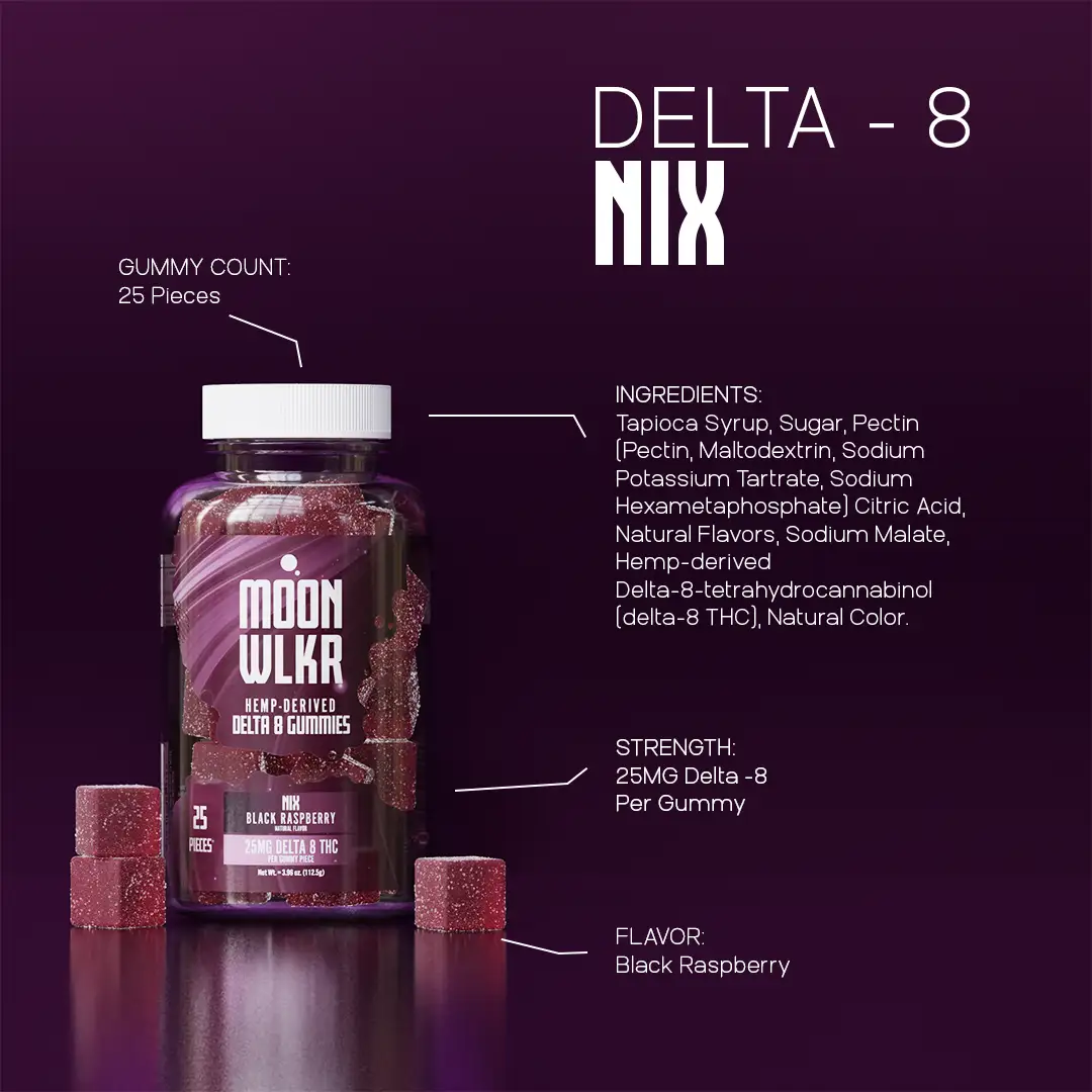 Delta 8 Gummies — Black Raspberry - Image 3