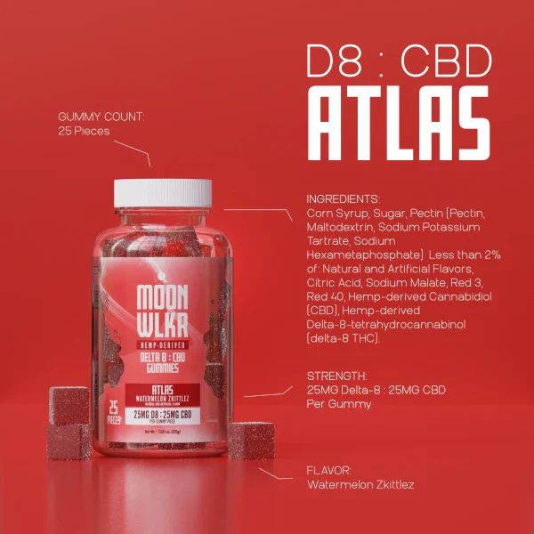 Delta 8 : CBD — Watermelon Zkittlez - Image 3