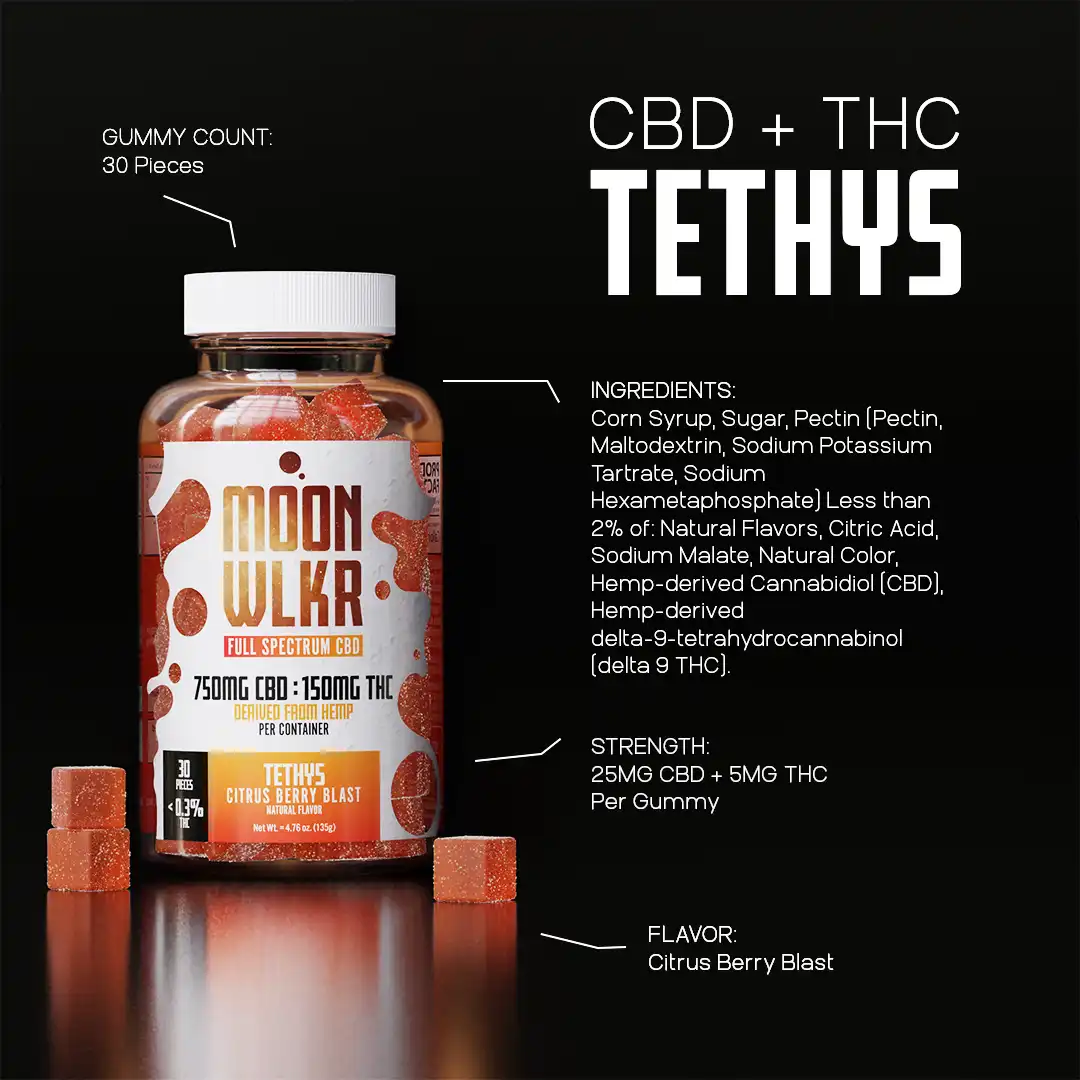 CBD : THC Gummies — Citrus Berry - Image 3
