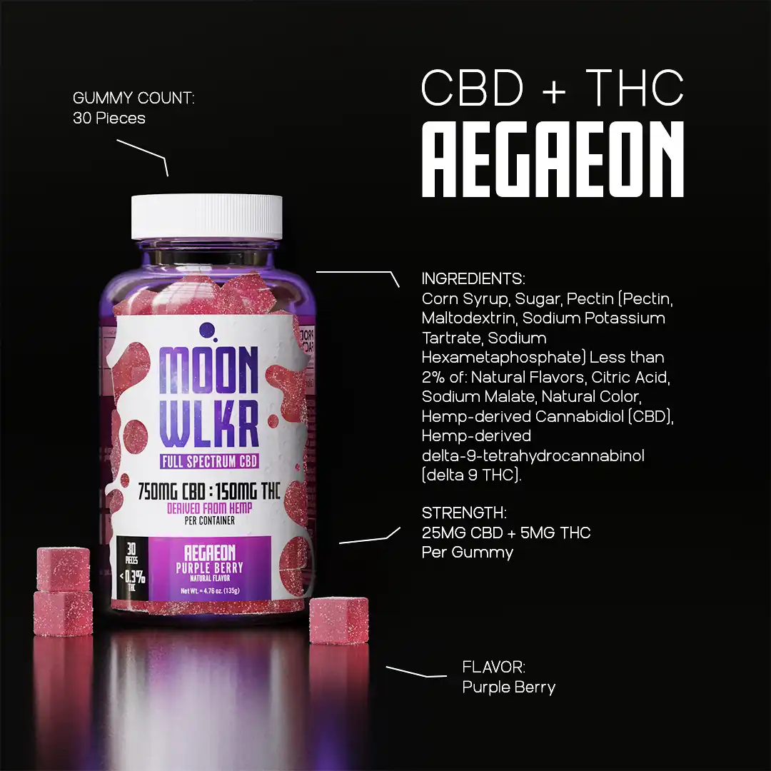 CBD : THC Gummies — Purple Berry - Image 3