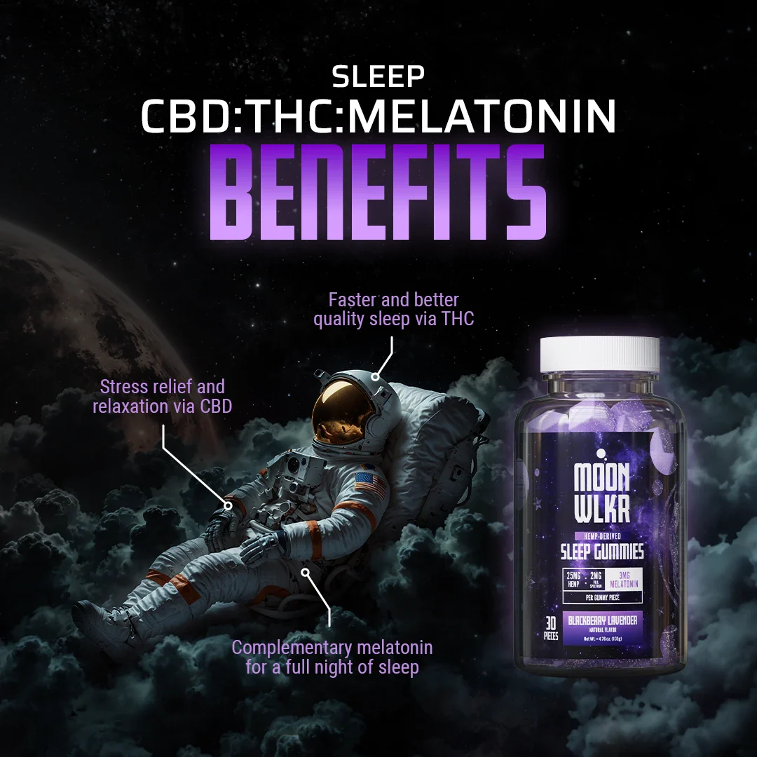 CBD : THC : Melatonin Sleep Gummies — Blackberry Lavender - Image 5