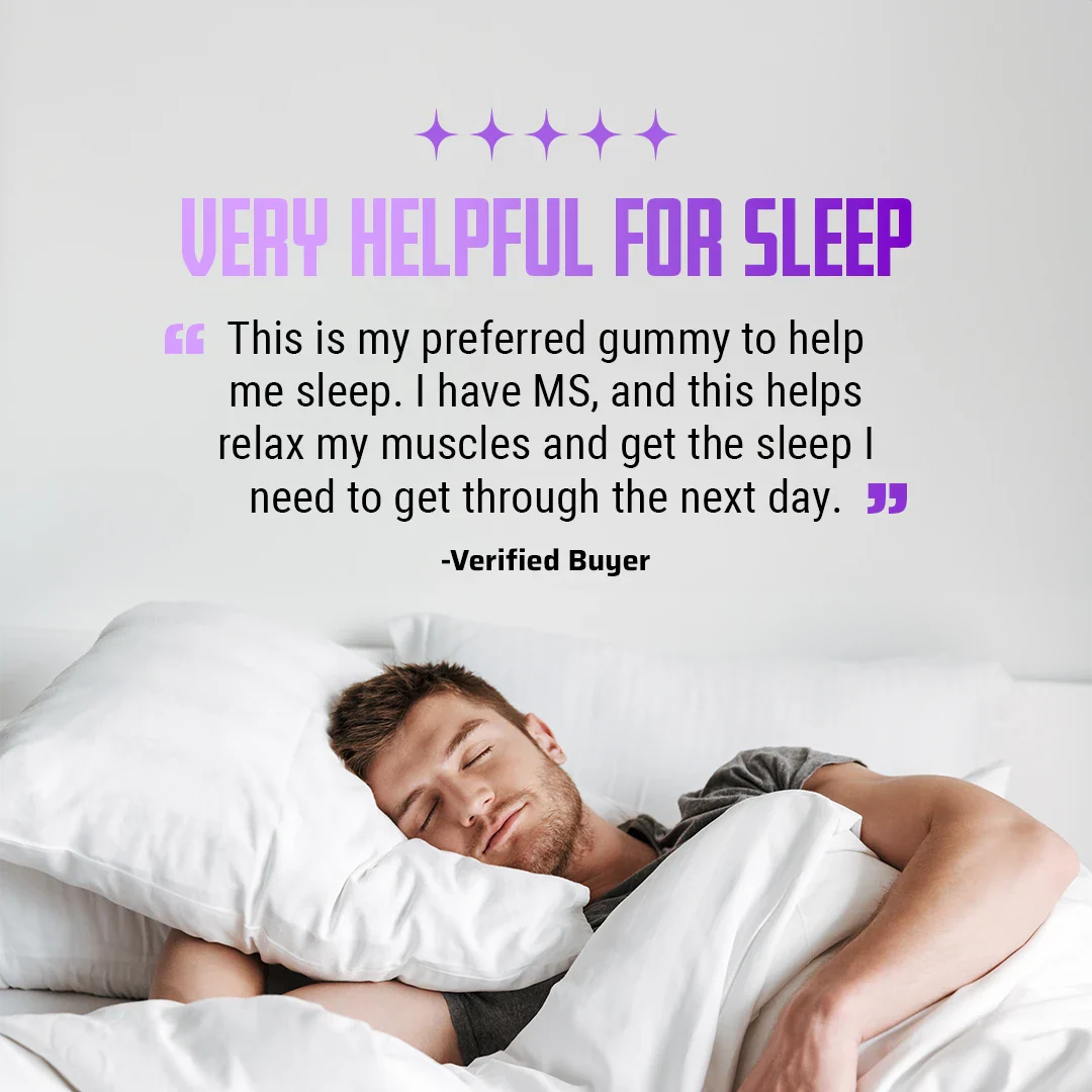CBD : THC : Melatonin Sleep Gummies — Blackberry Lavender - Image 6