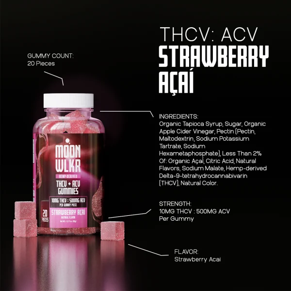 THC-V Gummies — Strawberry Acai - Image 3